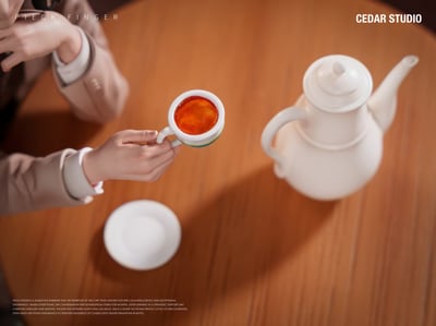 【售罄展示追加請私訊客服@toystationtw】進擊的巨人-喝茶皮克 X Cedar-Studio12