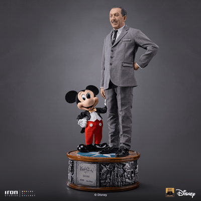 【售罄展示追加請私訊客服@toystationtw】Walt Disney & Mickey Mouse 華特·迪士尼和米老鼠 DSNEY145526-14 X Iron-Studio2
