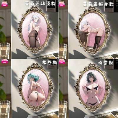 【預購】葬送的芙莉蓮+一拳超人 第102彈 魔鏡系列-芙莉蓮&龍卷&吹雪冰箱貼 X 阿喵畫社1