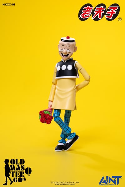 【售罄展示追加請私訊客服@toystationtw】1/12比例老夫子 60周年紀念版可動人偶 HKCC-01 再版 X AINT Production16