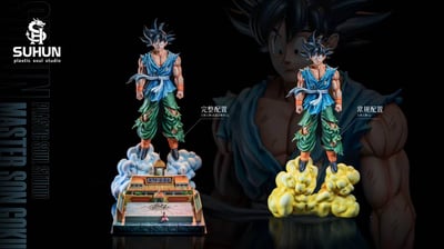 【售罄展示追加請私訊客服@toystationtw】七龍珠 青衣悟空 X plastic soul塑魂7
