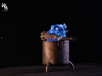 【現貨秒發】宮崎駿 遇見系列 異色聲光律動版心臟的火苗 卡西法擺件雕像 X 神隱工作室2