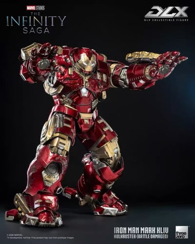【售罄展示追加請私訊客服@toystationtw】Marvel漫威 DLX鋼鐵人Mark 44 反浩克裝甲 戰損版 3Z09190C0 X Threezero9