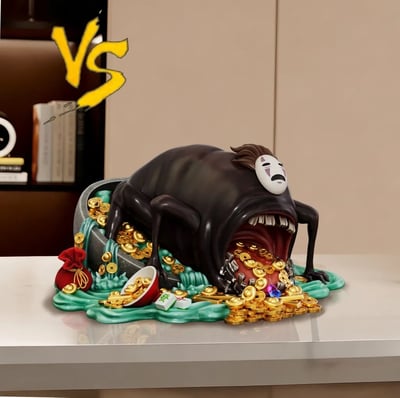 【預購】宮崎駿 家居系列21 暴走招財無臉男 X VS模玩2