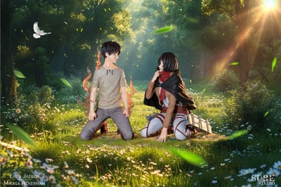 【代購】進擊的巨人 艾倫 三笠 圍巾2.0 X SURE Studio1