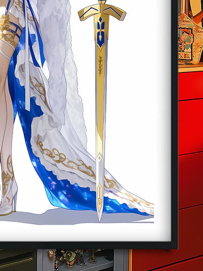 【預購】Fate/stay《白衣saber》裝飾畫&冰箱貼 X 巴洛克工作室6