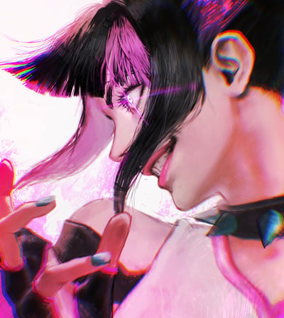 【預購】街頭霸王《韓蛛俐》動漫電競房裝飾畫 X H2工作室4