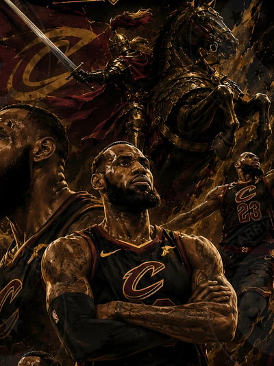 【預購】NBA《王朝-詹姆斯》裝飾畫 X 星空工作室5