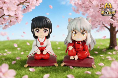 【售罄展示追加請私訊客服@toystationtw】犬夜叉·咧嘴茶座&桔梗·巫女祈願 X 萌力星球3