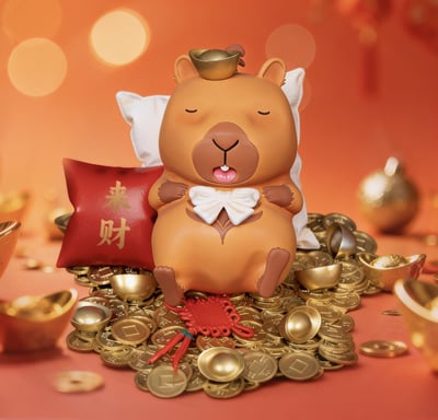 【預購】卡皮巴拉 招財波仔 X Fantasy Player絕想玩家聯盟1