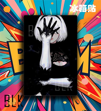 【預購】尼爾自動人形《暗夜2B》遊戲裝飾畫&冰箱貼 X 巴洛克工作室3