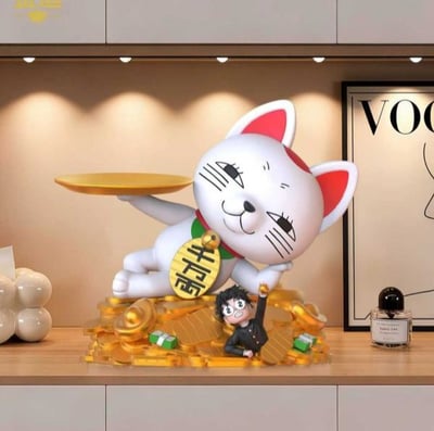 【現貨秒發】膽大黨 招財托盤擺件 高速婆婆 X 金運-Studio1