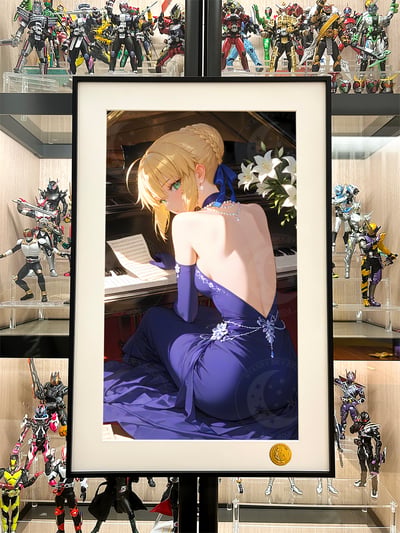 【預購】Fate《鋼琴saber》動漫裝飾畫 X 星空工作室2