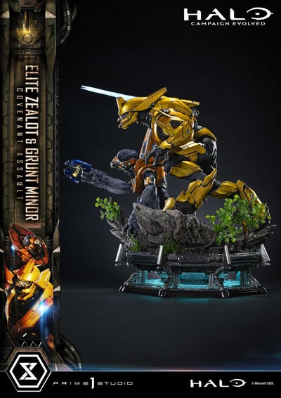 【預購】光環：戰役進化 精英狂戰士 與 初級咕嚕兵：星盟強襲 X Prime 1 Statue10