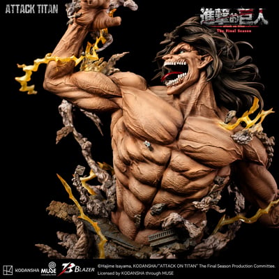 【預購】《進擊的巨人》半身雕像 艾倫巨人 X Blazer-Studio 正版授權1