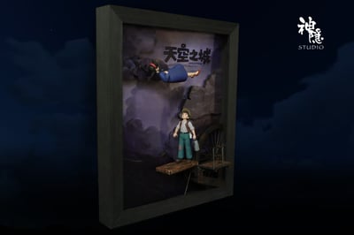 【預購】宮崎駿 壁掛系列 天空之城-墜落的相逢 X 神隱工作室3