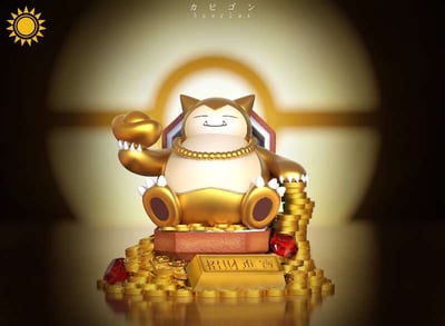 【預購】寶可夢 雙配色 富豪招財進寶-卡比獸 X 太陽模玩7