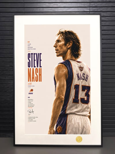 【預購】NBA《背影納什》裝飾畫 X H2工作室3
