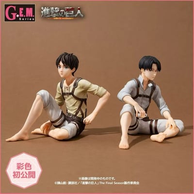 【售罄展示追加請私訊客服@toystationtw】進擊的巨人 掌中艾倫&利威爾兵長 X G.E.M.1