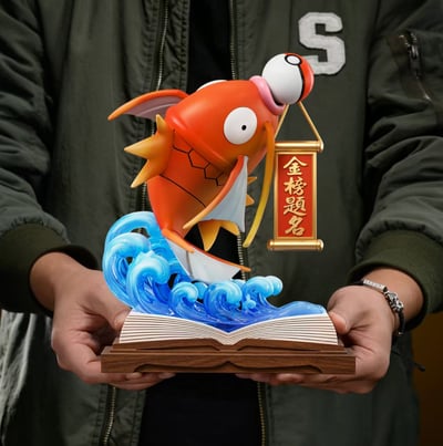 【預購】寶可夢 金榜題名桌面擺件 雙配色 鯉魚王 X GULU模玩1