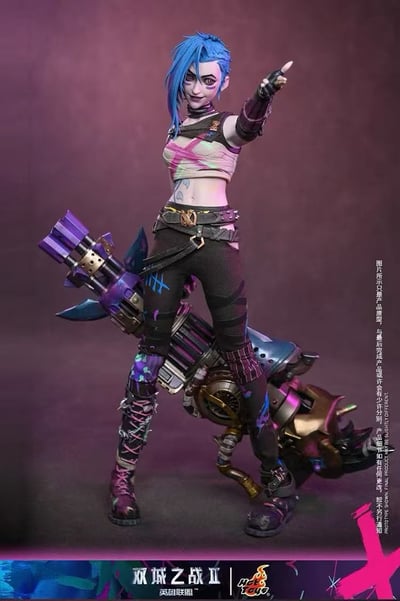 【預購】《英雄聯盟:雙城之戰II》TMS183 破碎者金克絲 X HotToys5