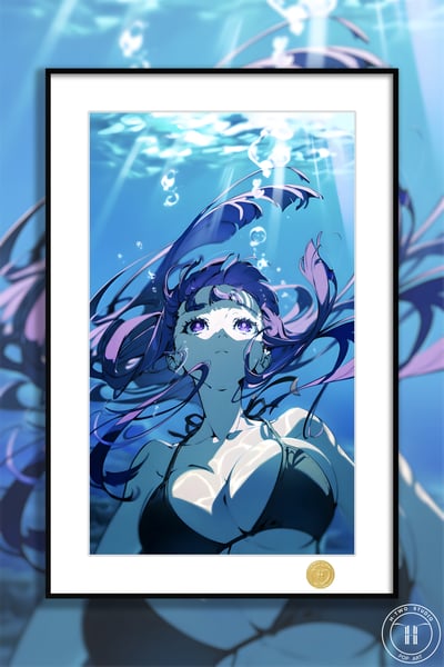 【預購】葬送的芙莉蓮《水中菲倫》動漫二次元裝飾畫 X H2工作室2