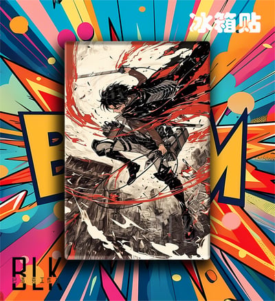 【預購】進擊的巨人《紅色兵長》動漫裝飾畫&冰箱貼 X 巴洛克工作室3