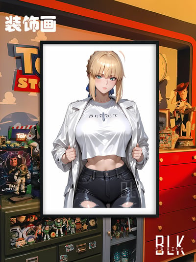 【預購】Fate/stay《風衣saber》裝飾畫&冰箱貼 X 巴洛克工作室4