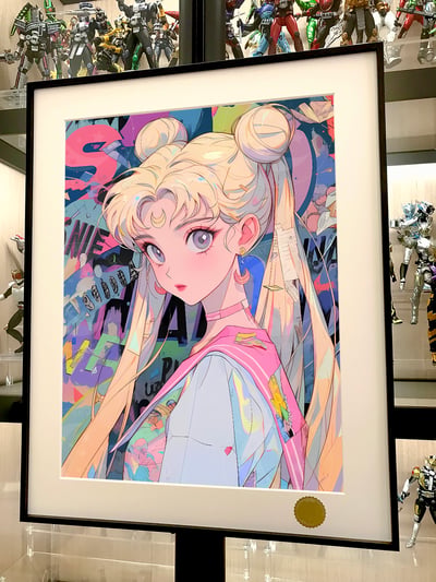 【預購】美少女戰士《潮派水冰月》動漫裝飾畫 X 星空工作室2