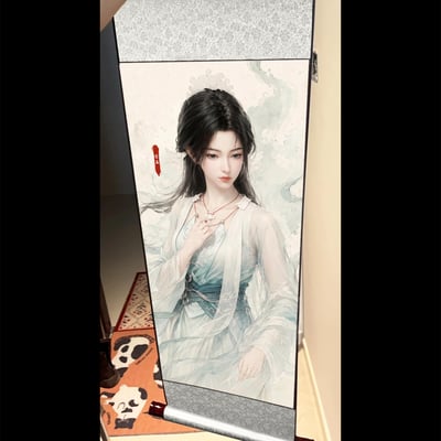 【預購】國色天香 宋玉仙子 卷軸錦緞高清精裱畫 X 阿喵畫社4