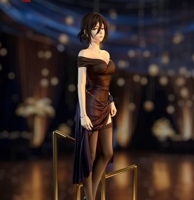 【補款】進擊的巨人 夜宴系列第一彈 米卡莎 X Model Power1