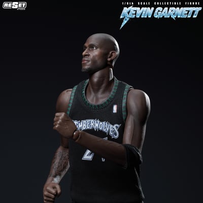 【預購】NBA 1/6收藏級可動人偶套裝 可動眼 森林狼MVP加內特 X Reset-Studio4