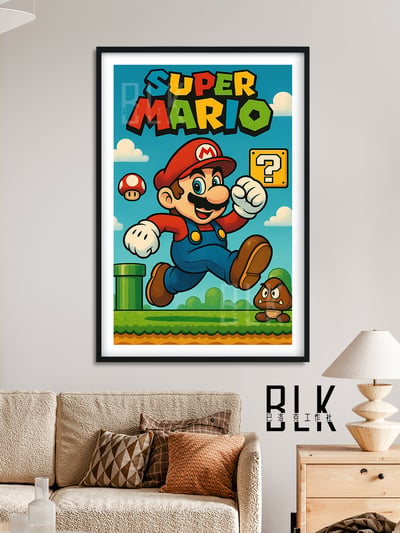 【預購】Super Mario《復古瑪利歐》動漫裝飾畫&冰箱貼 X 巴洛克工作室2