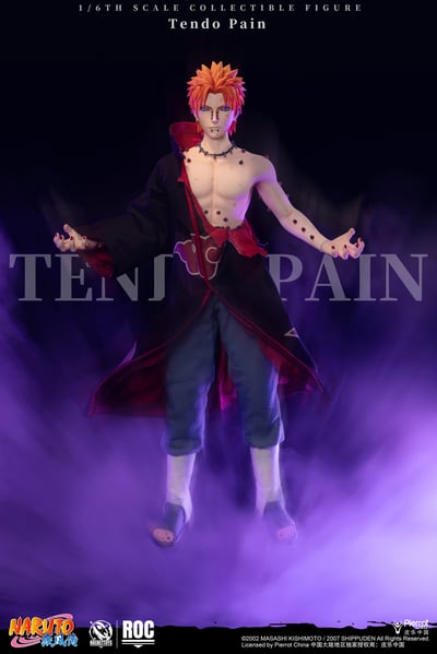 【售罄展示追加請私訊客服@toystationtw】《火影忍者 疾風傳》戰損Ver. 1/6可動人偶-佩恩天道 X Rocket Toys 正版授權2