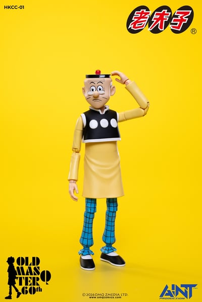 【售罄展示追加請私訊客服@toystationtw】1/12比例老夫子 60周年紀念版可動人偶 HKCC-01 再版 X AINT Production19