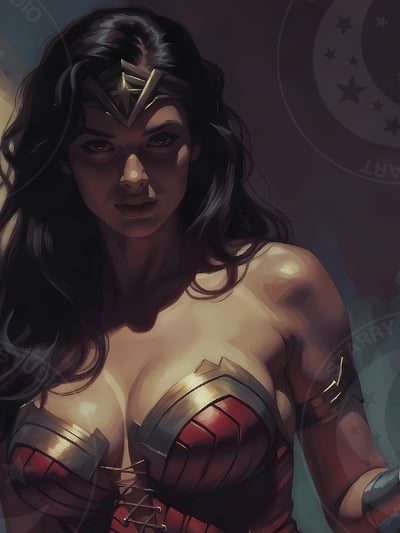 【預購】DC《復古風女俠》裝飾畫 X 星空工作室5