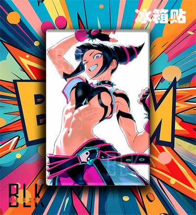 【預購】街頭霸王《活力韓蛛莉》動漫遊戲裝飾畫&冰箱貼 X 巴洛克工作室3