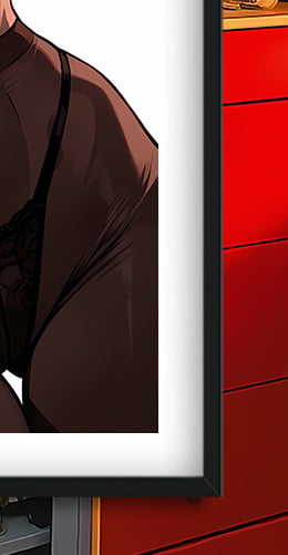 【預購】街頭霸王《內衣春麗》動漫裝飾畫&冰箱貼 X 巴洛克工作室6