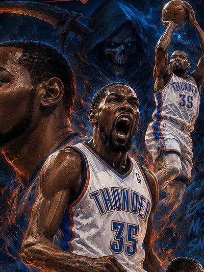 【預購】NBA《王朝杜蘭特》裝飾畫 X 星空工作室5