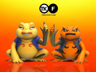 【預購】火影忍者 蛤蟆兄弟 蛤蟆龍&蛤蟆吉 X TKF-Studio2
