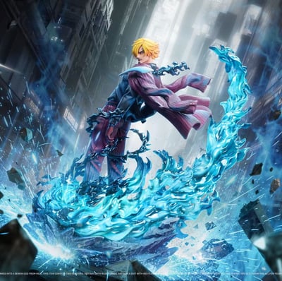 【預購】海賊王 雙版本 魔炎山治-香吉士 X 辰炎工作室1
