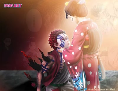 【補款】鬼滅之刃 雙版本 狛戀-猗窩座&戀雪 X POP.ART工作室6
