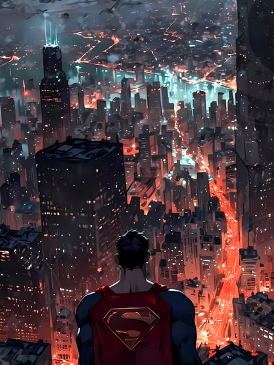 【預購】DC《Superman&蝙蝠俠》裝飾畫 X 星空工作室6