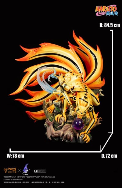 【現貨秒發】火影忍者 九喇嘛鏈接模式 漩渦鳴人 X 皮樂中國+雲頂摘星 正版授權3