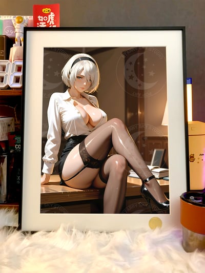 【預購】尼爾機械紀元《秘書2B》動漫裝飾畫 X 星空工作室3