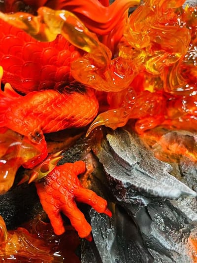 【現貨秒發】海賊王 火龍大炬vs業火魯夫（火特效可亮燈）X 燃點工作室7