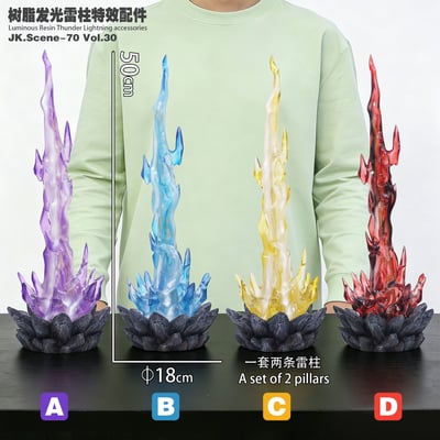 【售罄展示追加請私訊客服@toystationtw】樹脂發光雷柱特效配件 ( 不含人物 ) X JacksDo8