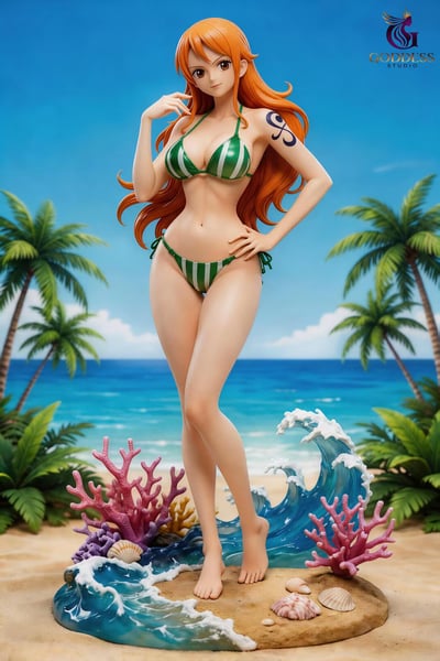 【售罄展示追加請私訊客服@toystationtw】海賊王 夏日Nami X Goddess-Studio2