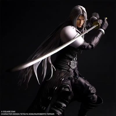 【售罄展示追加請私訊客服@toystationtw】最終幻想VII 真 可動手辦 薩菲羅斯 X SQUARE ENIX STATIC ARTS6