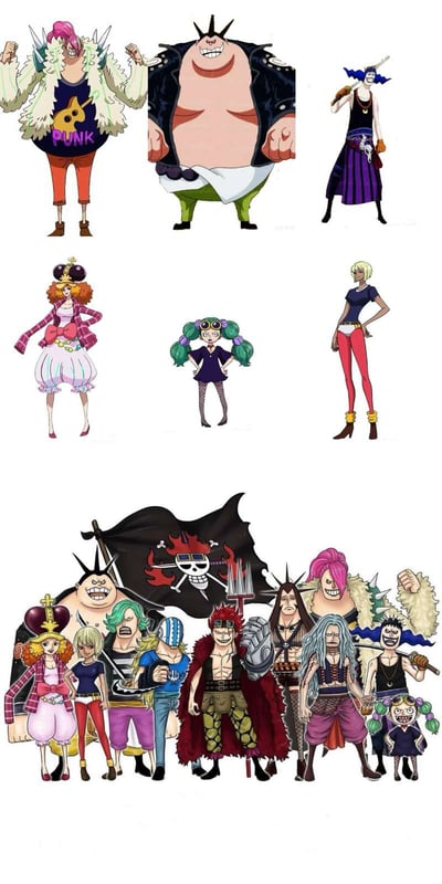 【預購】海賊王 基德海賊團幹部六人組 X black小黑2